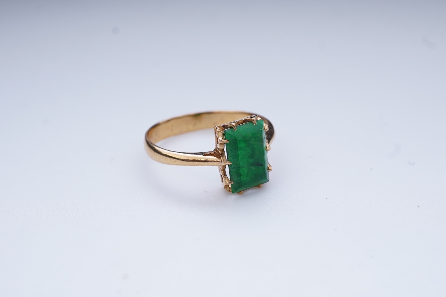 A jadeite ring